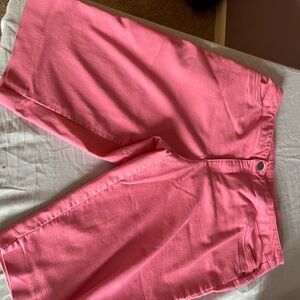 CJ Banks Bright Pink Bermuda Shorts